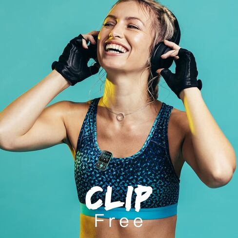 64GB MP3 Player with Clip, AGPTEK Bluetooth 5.3 Lossless Sound with FM Radio, Voice Recorder for Sport Running, Supports up to 128GB TF Card in Saudi Arabia