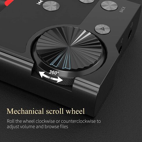 HiFi MP3 Player Lossless DSD High Resolution Digital Audio Music Player, Portable High Definition Portable Audio Player with 128GB Memory Card Supports up to 256GB. in Saudi Arabia