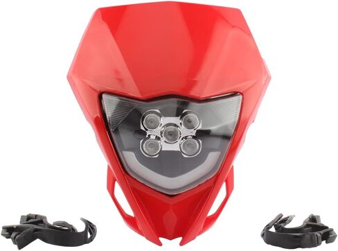 PowerMotor Dirt Bike Headlight,LED Headlights Kit For WR250F WR450F YZ125 YZ450F TTR 2015-2018 Most Dirt Pit Enduro Bike Motorcycle Headlamp Frontlight-Black in Saudi Arabia