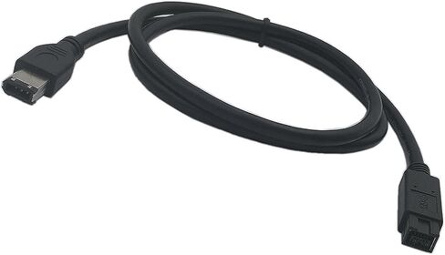 كابل dyCGTime Firewire Premium 800 IEEE 1394B 9 Pin إلى 9 Pin ذكر إلى ذكر 6 أقدام أسود (9 Pin إلى 6 Pin) in Saudi Arabia