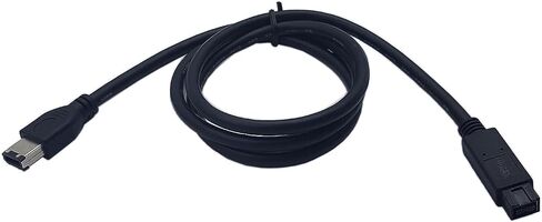 كابل dyCGTime Firewire Premium 800 IEEE 1394B 9 Pin إلى 9 Pin ذكر إلى ذكر 6 أقدام أسود (9 Pin إلى 6 Pin) in Saudi Arabia