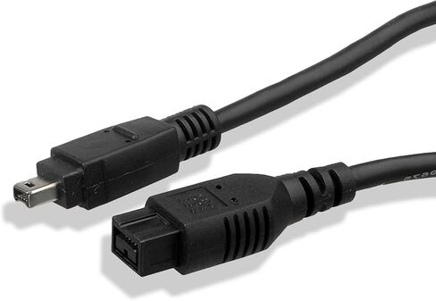 كابل FireWire فائق السرعة - كابل DV ذو 9 سنون ذكر إلى 4 سنون ذكر عالي الجودة يعمل مع الكاميرات والكمبيوتر المحمول وأجهزة MacBooks Pro وكاميرات الفيديو وما إلى ذلك - 800 ميجابت في الثانية (10 أقدام) in Kuwait