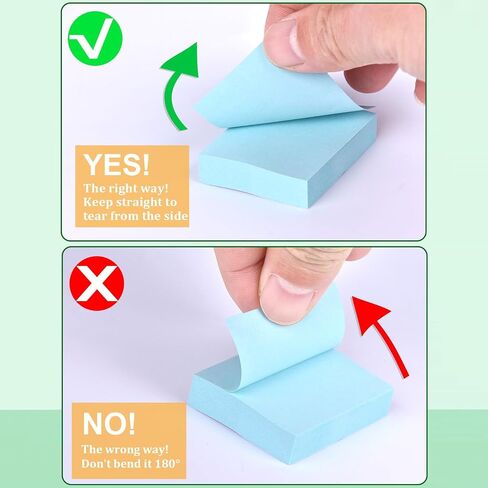 18 Pack Sticky Notes 3"x3"Bright Colors Self-Stick Note Pads, 9 Colors Bulk Sticky Memo Pad for School, Office, Meeting in Saudi Arabia