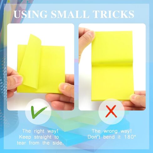 Early Buy 16 Pads Sticky Notes 8 Bright Color Self-Stick Notes 3 in x 3 in, 60 Sheets/Pad in Saudi Arabia