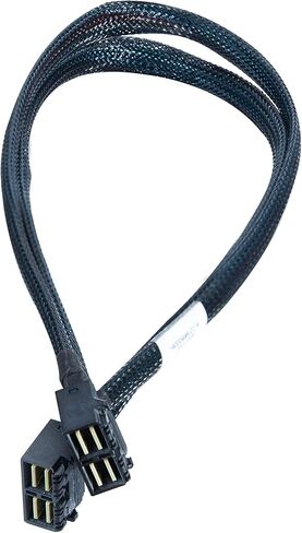 كابل MiniSAS HD SFF-8643 إلى SFF-8643 8i، SAS 3.0، 100 أوم، 1 متر (3.3 قدم) in Saudi Arabia