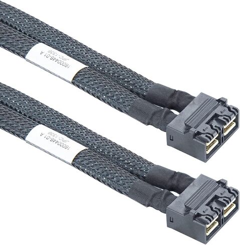 كابل MiniSAS HD SFF-8643 إلى SFF-8643 8i، SAS 3.0، 100 أوم، 1 متر (3.3 قدم) in Saudi Arabia