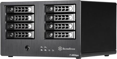 Silverstone Tek RL-TS821S 8 Bay 2.5" SAS/SATA Hard Drive Enclosure to Mini-SAS SFF-8088 with Cables and Adapters in Saudi Arabia