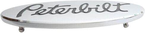 3pcs Logo Name Emblem Badge Plate Custom CNC Aluminum 6061 Fit for Peterbilt Hood Accessory Grille Fender (Black) in Saudi Arabia