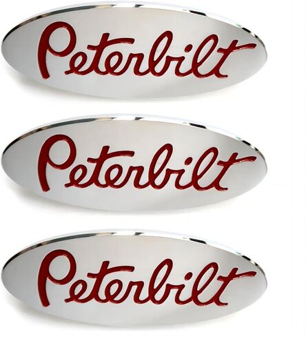 3 قطعة اسم الشعار شعار شارة لوحة مخصصة باستخدام الحاسب الآلي الألومنيوم 6061 صالح لبيتربيلت هود ملحق مصبغة الحاجز (أسود) in Kuwait