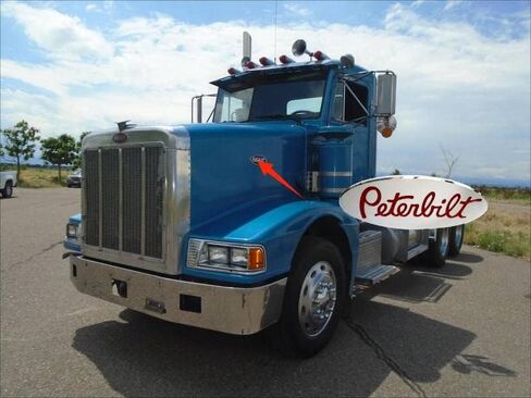 3 قطعة اسم الشعار شعار شارة لوحة مخصصة باستخدام الحاسب الآلي الألومنيوم 6061 صالح لبيتربيلت هود ملحق مصبغة الحاجز (أسود) in Kuwait