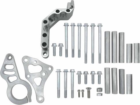 ICT Billet Aluminum LS Engine Low Mount Passenger Side Mechanical Belt Drive Fuel Pump Bracket Compatible with Aeromotive 6-GPM 12-GPM LSX LS1 LS3 LM7 5.3L 5.7L 6.0L 6.2L 551969-LSP1 in Saudi Arabia