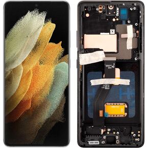 TFT Digital Display Replacement Compatible with for Samsung Galaxy S21 Ultra 5G G998 G998B G998U (No Fingerprint) LCD Display Touch Screen Digitizer Assembly with Repair Tools-6.8inch