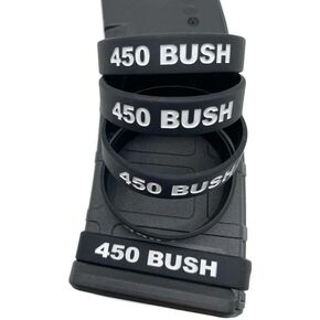 450 Bushmaster Magazine ID Band Black & White (Pack of 5)