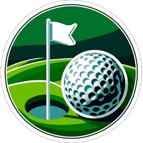 Golf Sport Sticker Decal Vinyl Small Waterproof for Water Bottle Mug Passport Book Scrapbook Notebook Laptop Tumbler Skateboard Computer Phone Size Funny Gift Car Stickers