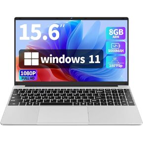 15.6 "كمبيوتر محمول مدرسي ، جهاز كمبيوتر محمول يعمل بنظام Windows 11 من أجل الأعمال ، ذاكرة الوصول العشوائي 8GB 256GB SSD ، Intel N4000 (حتى 2.6 جيجا هرتز) ، FHD 1920 × 1080 شاشة ، MS Office ، WiFi ، BT4،2xusb3.0