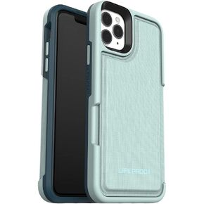 LifeProof FLIP SERIES Wallet Case for iPhone 11 Pro Max - WATER LILY (SURF SPRAY/DARK JADE)