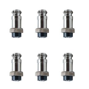 8 Pin Female Microphone Connector Adapter Mic Extension Cable Connectors 6Pack
