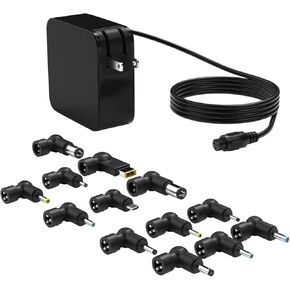 100W 13DC USB C AC Universal Laptop Charger GaN Fast Charging Adapter with HP Lenovo Dell Acer Asus Samsung Toshiba Power Supply Cord