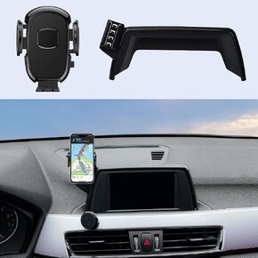 Car Phone Holder Mount Fit for BMW X1/X2 2016-2019, Car Dashboard Mount Compatible with 6.5 inch Screen,Thick Cases Friendly Fit for iPhone/Android and All Smartphones