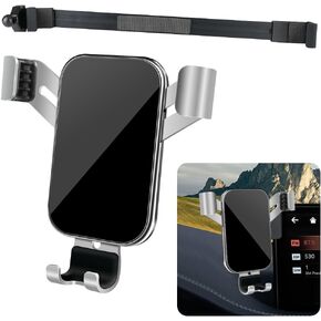Car Phone Holder for Genesis GV70 2022-2025, GV80 2021-2024, G80 2021-2024 Auto Interior Accessories, Best Cell Phones Mount, Cellphone Mobile Cradle, Charging Screen Stand