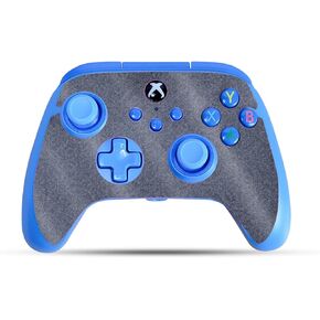 Glossy Glitter Gaming Skin Compatible with PowerA Xbox Series X|S Enhanced Wired Controller - Charcoal Lattice - Premium 3M Vinyl Protective Wrap Decal Cover | Crafted in The USA by MightySkins