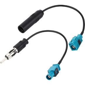 Car Antenna Extension Cable 6 Inch Universal Vehicle Car Stereo FM AM Radio Antenna Adapter Cable Fakra Z Female to DIN Socket Connector Cable for Car Stereo Audio HD Radio Head Unit