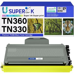 High Yield Compatible Toner Cartridge Replacement for Brother TN360 TN-360 TN330 TN-330 to use with HL-2170W HL-2140 DCP-7040 MFC-7840W MFC-7320 MFC-7340 MFC-7345N (Black, 1-Pack)