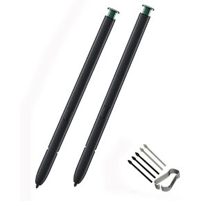 2PCS Galaxy S22 Ultra Replacement S Pen Compatible with Samsung Galaxy S22 Ultra 5G Stylus Pen SM-S908U Touch Pen Without Bluetooth with S22 Pen Tips/Nibs (Green)
