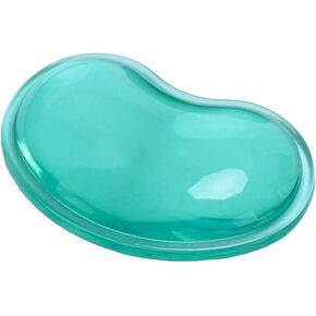 Ergonomic Silicone Gel Wrist Support Mouse Pad,Clear Wristband Pad for Desktop Computer,Heart-Shaped Translucence Cool Hand Pillow Cushion,Effectively Reduce Wrist Fatigue and Pain.Green