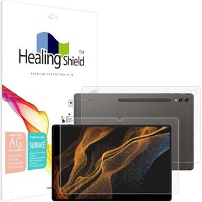 Healing Shield Screen Protector and Back Surface Protector for Galaxy Tab S10 Ultra 2024 / S9 Ultra 2023 (14.6 Inch), Light Anti Glare Paper Texture Feeling Matte Film-AGPL-Tab S10 Ultra FB