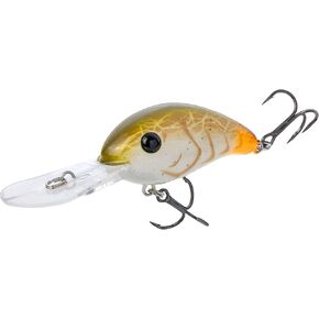 Strike King (HC3XD-351) Pro Model 3XD Fishing Lure, Deep Diving Crankbait, Unique Curved Bill, Free-Floating Rattle Chambers, 7/16-Ounce, Dives to 10-Feet, Size 4 Treble Hooks, Bone Craw