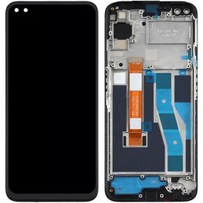 for Realme 6 Pro Screen Replacement for Oppo Realme 6 Pro RMX2061, RMX2063 LCD Digitizer Touch Screen Display Assembly (with Frame,Not Original)