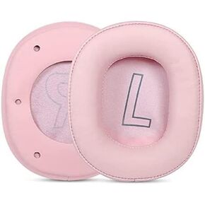 G2 Earpads Replacement Protein Leather Memory Foam Ear Pads Cushion Cover Compatible with Edifier Hecate G2 Gaming Headsets (Pink L/R Printed)