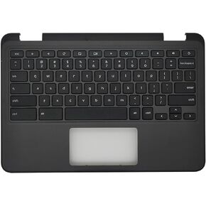 Replacement Upper Case Palmrest for DELL Chromebook 11 3100 11.6'' Series Laptop with Keyboard Assembly Non-Touchpad 9X8D7 09X8D7 AP2FH000400