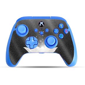 Glossy Glitter Gaming Skin Compatible with PowerA Xbox Series X|S Enhanced Wired Controller - Twilight Lotus - Premium 3M Vinyl Protective Wrap Decal Cover | Crafted in The USA by MightySkins