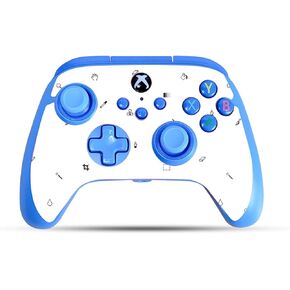 Glossy Glitter Gaming Skin Compatible with PowerA Xbox Series X|S Enhanced Wired Controller - Pixel Pattern - Premium 3M Vinyl Protective Wrap Decal Cover | Crafted in The USA by MightySkins