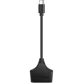 VIVOSUN SGS Convertor, Type C to MOLEX & AUX Adapter Dongle, Conversion Cable, Works with Previous Generation Inline Fans with AUX Connector