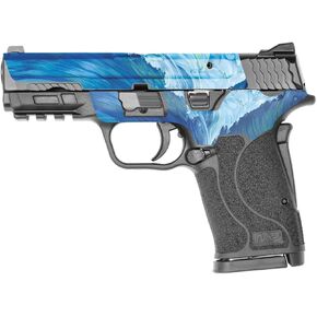 MightySkins Skin Compatible with Smith & Wesson M&P 9mm Shield EZ M2.0 - Perfect Wave | Protective, Durable, and Unique Vinyl Decal wrap Cover | Easy to Apply | Made in The USA