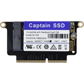 Compatible with MacBook Pro Retina 13.3-inch, Solid State Drive, 2016 Model A1718, EMC 3164/EMC 2978. (256, GB)