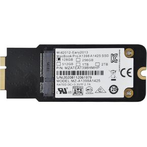 256GB SSD Toolkit, Designed for MacBook Pro Retina A1425 A1398 (Late 2012 to Early 2013 Models), Compatible with EMC 2557, 2672, 2512, 2673, Includes a Mac Solid State Drive (128GB).
