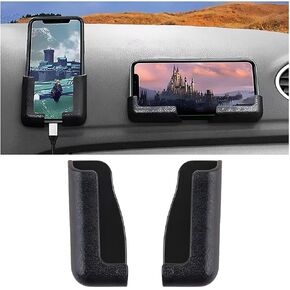 Car Mobile Phone Bracket, Multifunctional Self Adhesive Vehicle Dashboard Cellphone Holder, Adjustable Automotive Interior Smartphone Mount for All Phones, Universal for SUV, Truck, RV (Black)