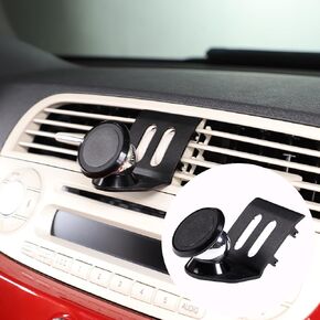 HAPPYHORSE Car Phone Holder Compatible with Fiat 500 2010 2011 2012 2013 2014 2015 car Center Console Aluminum Alloy Special Mobile Phone Bracket Accessories (Style E)