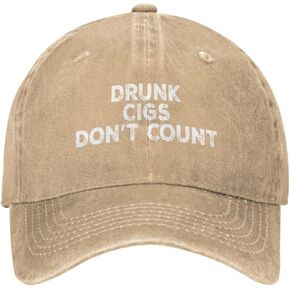 Drunk Cigs Don't Count Hat Men Baseball Hats Cute Hat