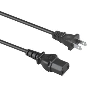 2 Prong UL Listed 6.6FT Long Cable AC Power Cord Replacement for Sony Bravia 32-85" TV 1-835-143-11 1-824-964-12 Cable Lead