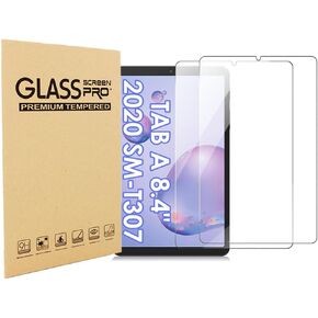 Designed for Samsung Galaxy Tab A 8.4 (2020) SM-T307 Tempered Glass Screen Protector 9H Anti Scratch HD Clear Bubble Free(2pcs)