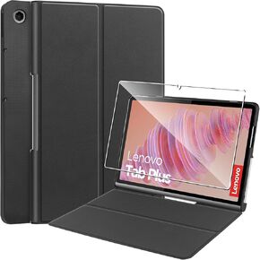 for Lenovo Tab Plus 2024 Case,high qualit Hard Shell, Lightweight,Quality PU,Scratch Resistant,Black for Tablet 11.5 inch-Black