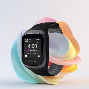 HEALBE GoBe3 - Wearable Health, Fitness and Activity Tracker with Automatic Tracking of Calorie Intake and Burning, Water Balance, Heart Rate, Sleep, neuroactivity, and Stress, with Free app, Obsidian