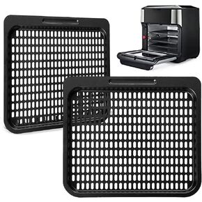 2PCS Cooking Tray Replacement, 10 QT Mesh Cooking Rack Air Fryer Accessories for Instant Vortex, Innsky, Chefman and Other Air Fryer Oven, Dishwasher Safe