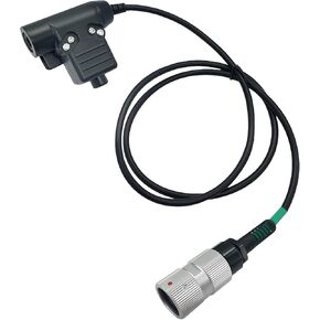 Tactical U94 Ptt System Push-to-Talk Button Compatible for Walkie Talkie 2 Way Radio(Civilian Wired) (for prc152)