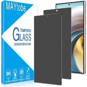 MAYtobe [2-Pack Matte Privacy Screen Protector for Samsung Galaxy S24 Ultra Tempered Glass, Anti-Fingerprint, Smooth as Silk, Anti Scratch, Anti-Reflection, Easy to Install